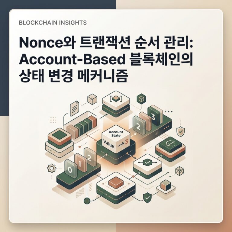 Nonce와 트랜잭션 순서 관리: Account-Based 블록체인의 상태 변경 메커니즘