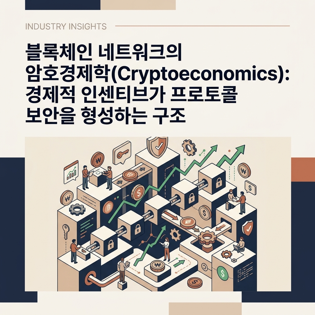 블록체인 네트워크의 암호경제학(Cryptoeconomics): 경제적 인센티브가 프로토콜 보안을 형성하는 구조