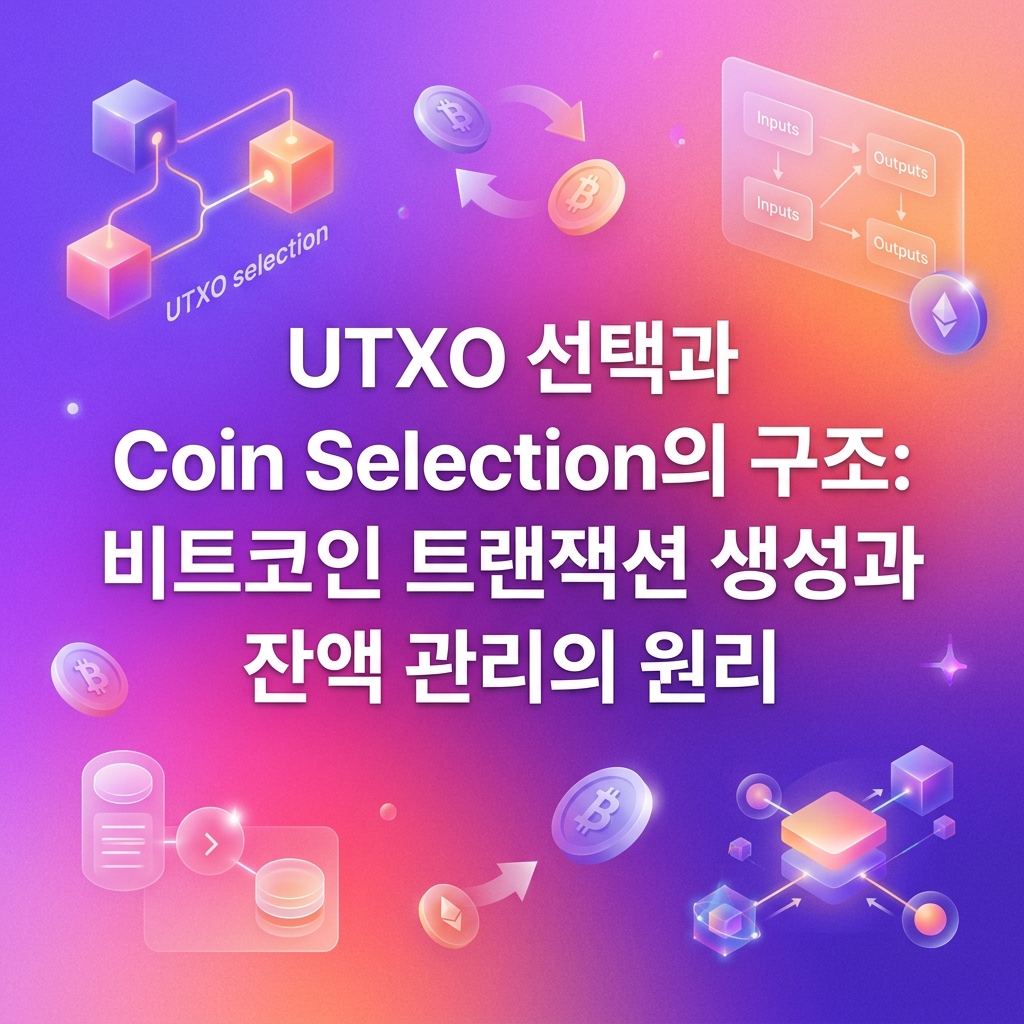 UTXO 선택과 Coin Selection의 구조: 비트코인 트랜잭션 생성과 잔액 관리의 원리