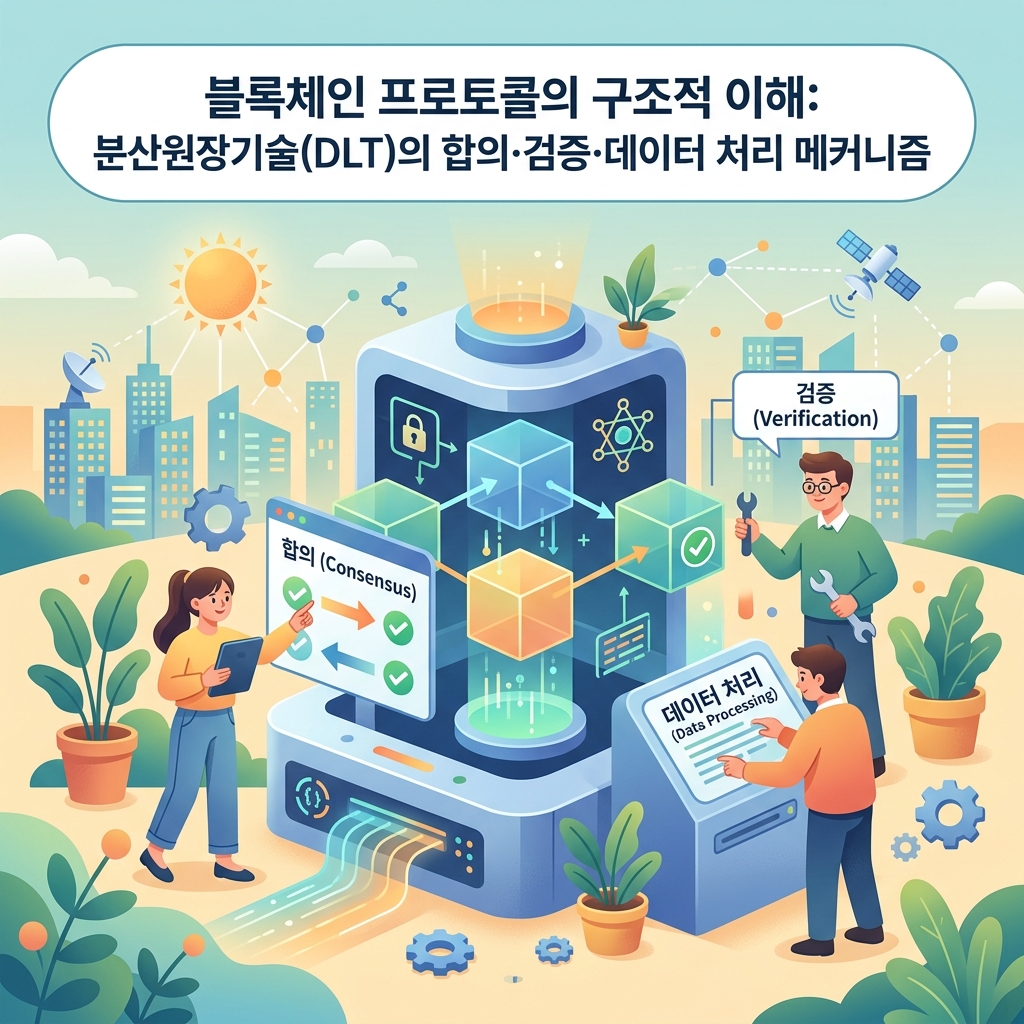 블록체인 프로토콜의 구조적 이해: 분산원장기술(DLT)의 합의·검증·데이터 처리 메커니즘