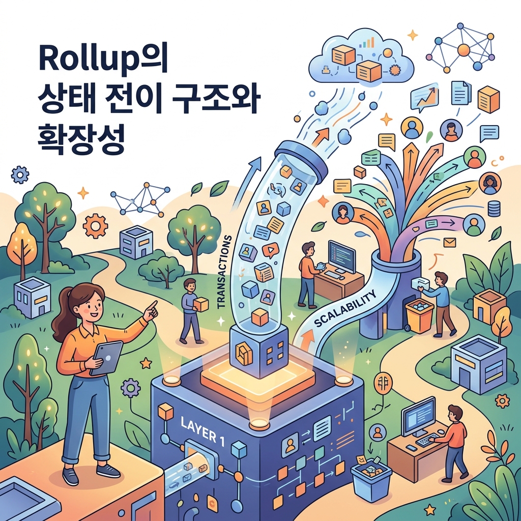 Rollup의 상태 전이 구조와 확장성: Optimistic Rollup과 ZK Rollup의 검증 방식 비교 1 Rollup의 상태 전이 구조와 확장성