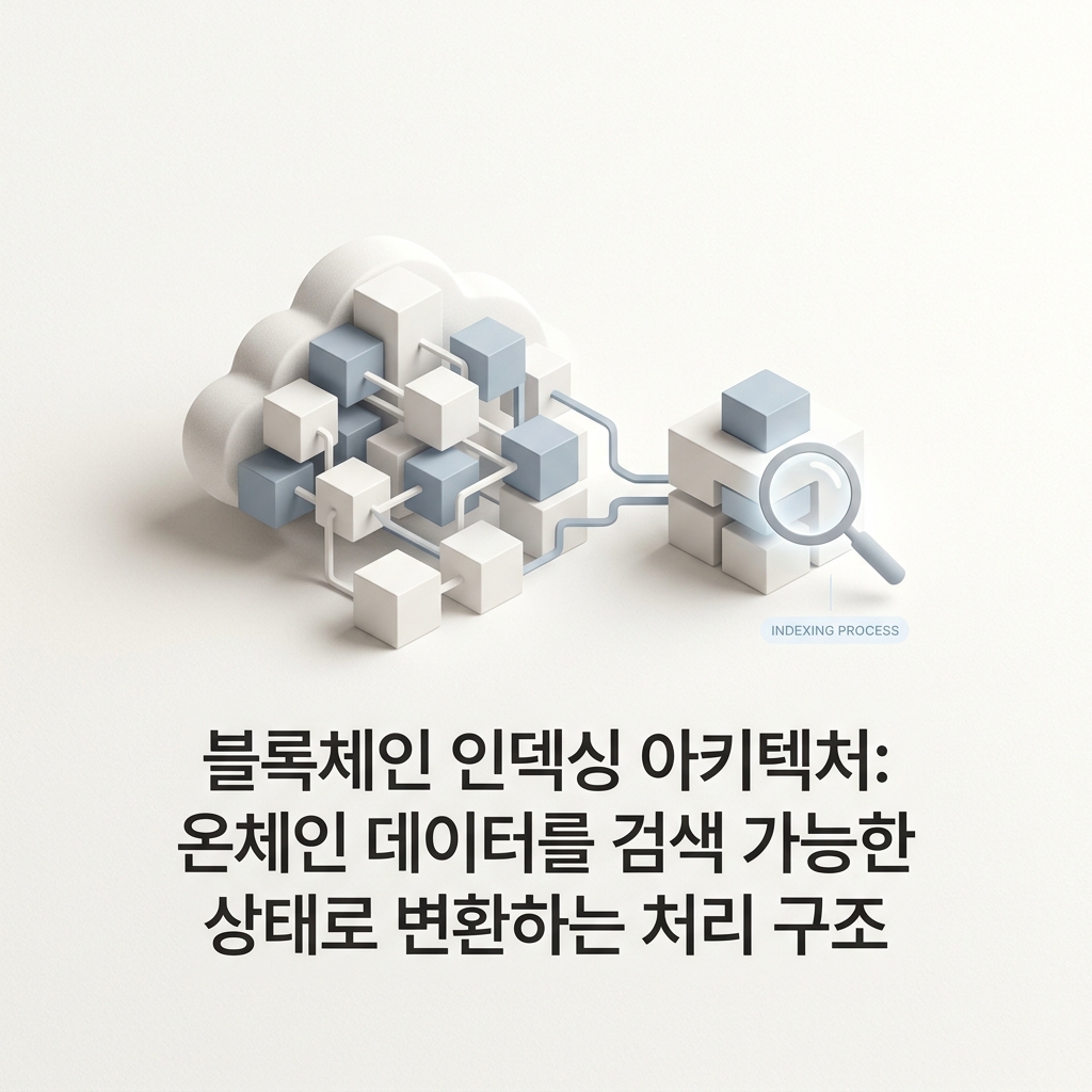 블록체인 인덱싱 아키텍처: 온체인 데이터를 검색 가능한 상태로 변환하는 처리 구조